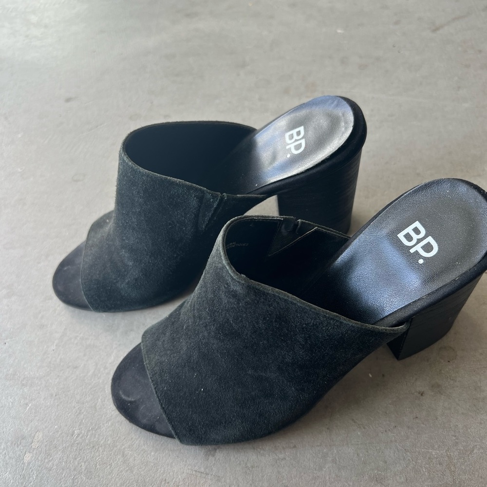 BP Nordstrom Black Mules